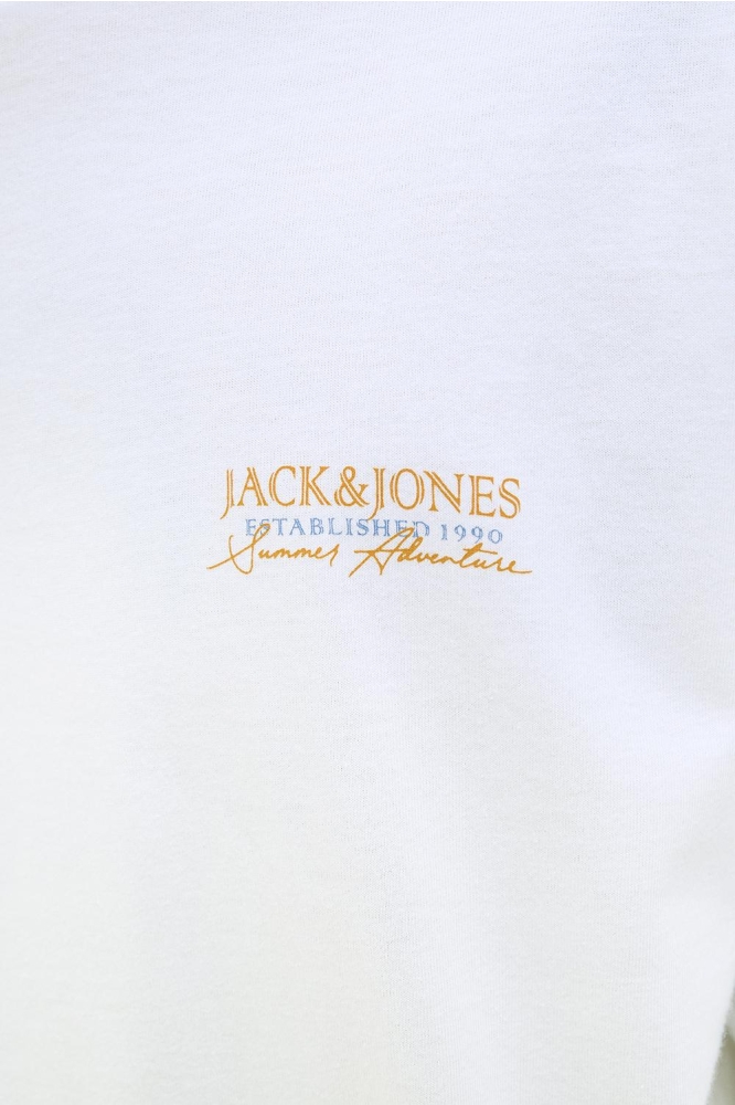 JJSUMMER VIBES TEE SS CREW NECK 12269372 WHITE